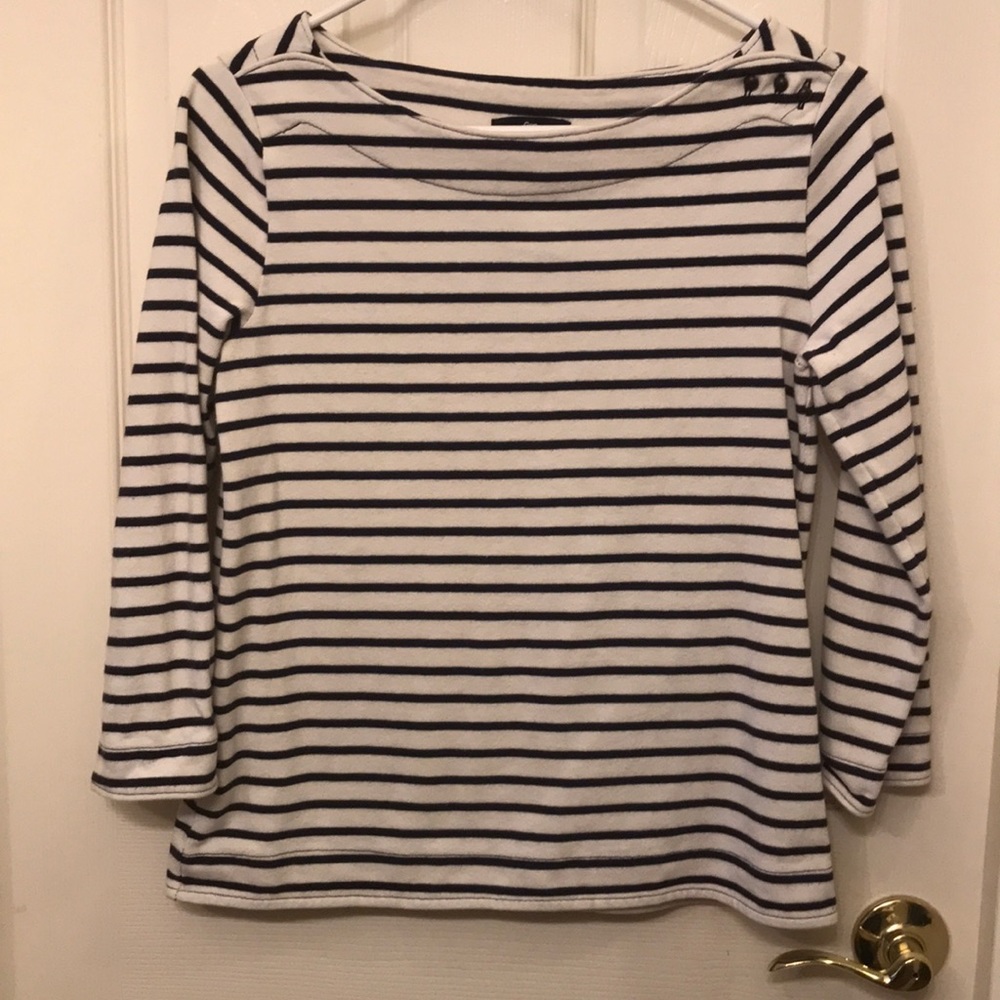 Gap sailor stripe boat neck top